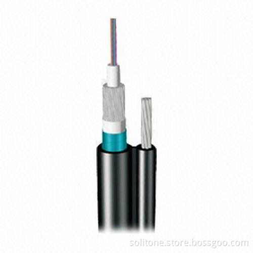 Outdoor Fiber-optic Cable, GYXTC8S, Self-supporting Aerial Cable